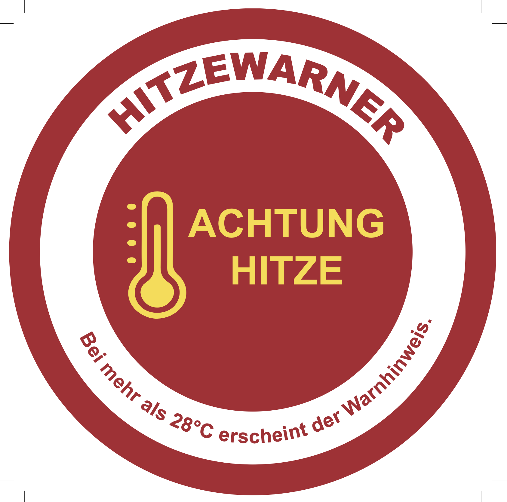 1 x Hitzewarner